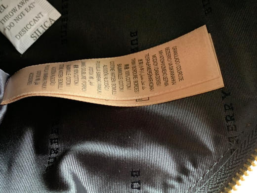 格纹拼皮革手拿肩背包-棕色 商品图8