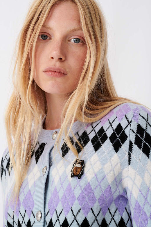 maje       开司米羊绒开襟衫JPY带授权招加盟代理 商品图3