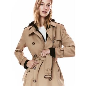 massimodutti皮带细节全棉风衣JPY带授权招加盟代理