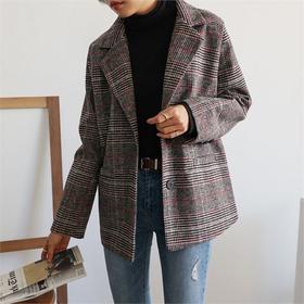 hanlbaragi                经典格纹夹克JPY带授权招加盟代理