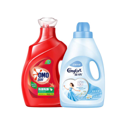 奥妙洗衣液2kg+金纺柔顺剂2kg 商品图0