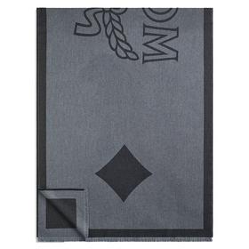 MCM 女士秋冬新品保暖经典Logo羊毛披肩围巾   MEFAAMM03-BK001