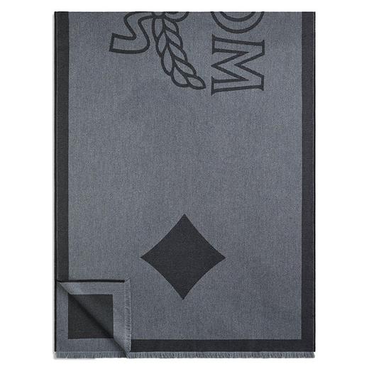 MCM 女士秋冬新品保暖经典Logo羊毛披肩围巾   MEFAAMM03-BK001 商品图0