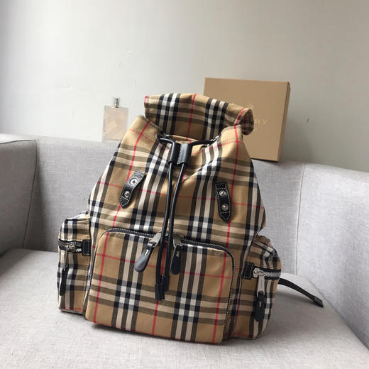 B家女士中格子双肩背包 7242 商品图7