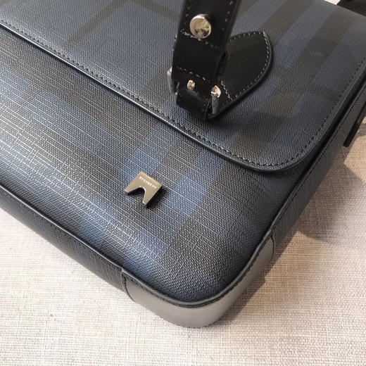 双扣男士邮差包-蓝 商品图3