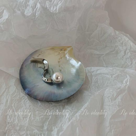 noidentity 极简小众设计感欧美走秀款ins冷淡风珍珠异型耳环耳钉 商品图2