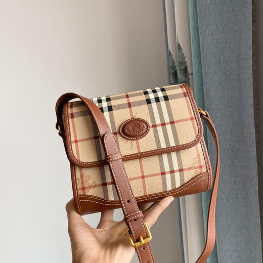 B家中古vintage系列新款小号邮差包-棕色 商品图0