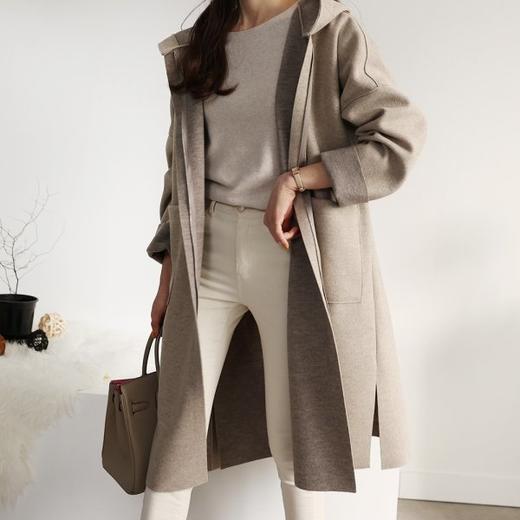 hanlbaragi         Royce拉链羊毛连帽外套JPY带授权招加盟代理 商品图0