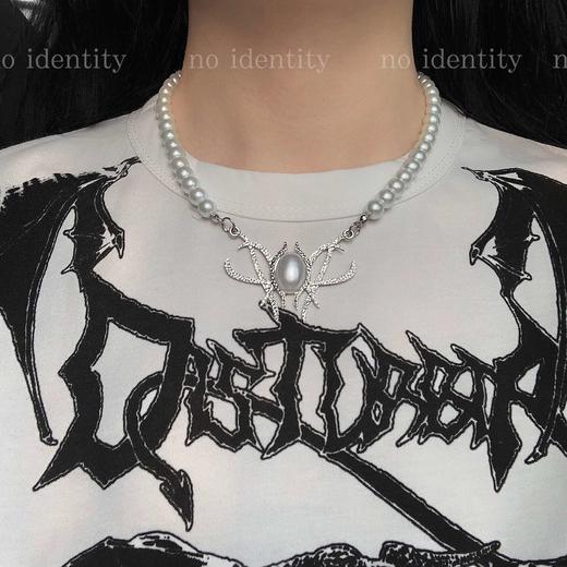 noidentity原创独立设计异型未来感珍珠秋冬造型锁骨链情侣项链男 商品图2