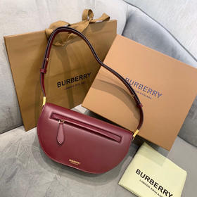 Olympia腋下包-酒红