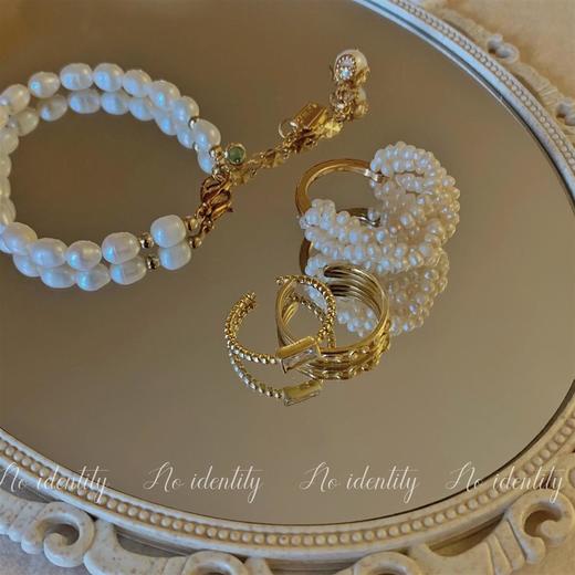 noidentity 王炸！宫廷巴洛克戒指手链套装天然淡水珍珠高品质 商品图3