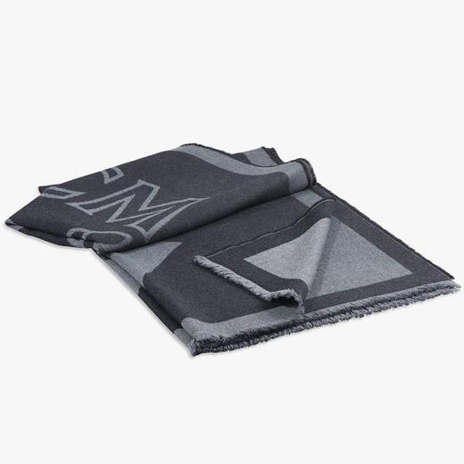 MCM 女士秋冬新品保暖经典Logo羊毛披肩围巾   MEFAAMM03-BK001 商品图2