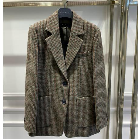 SISLEY      格纹两粒扣单夹克JPY带授权招加盟代理 商品图0