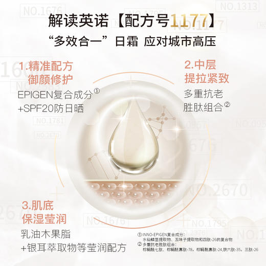 英诺皮肤世家赋颜防护日霜SPF20城市日霜  50g 商品图2