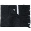 MCM 男女同款秋冬新品保暖黑色羊毛混纺长流苏围巾丝巾 MEFAAMM05-13190161 商品缩略图2
