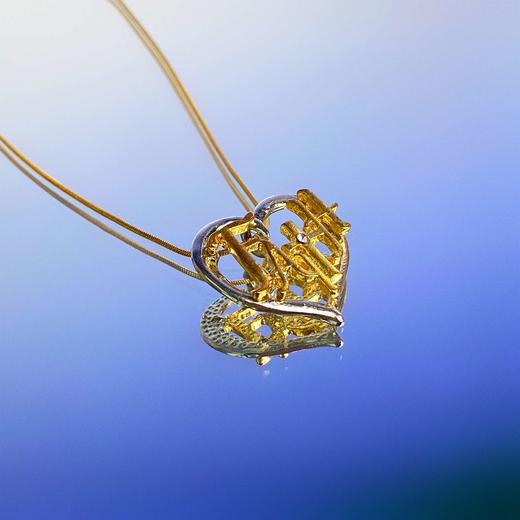 no identity 原创设计faith爱心隔珠组合项链设计感钢肽锁骨链女 商品图4