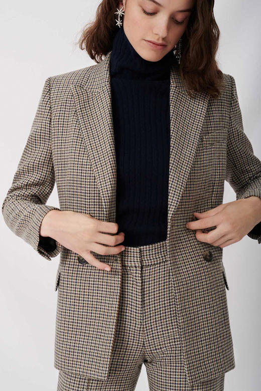 maje 格纹夹克JPY带授权招加盟代理 商品图4