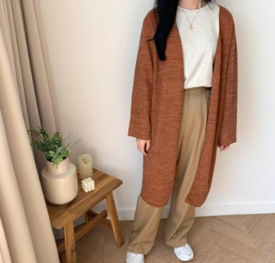 getitme     颜色底纹宽松版型无色长款开衫JPY带授权招加盟代理 商品图1