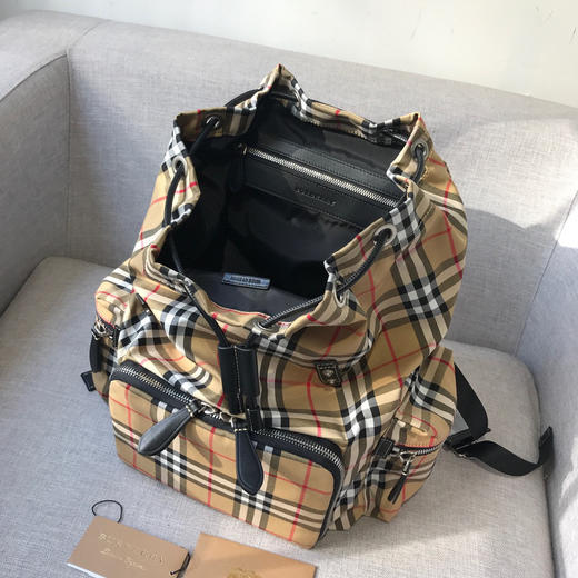 B家男士大号格子双肩背包7241 商品图8