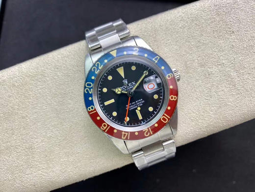 SN 劳力士 复古格林尼治型II系列腕表(可乐圈)（复古钉带-亚克力玻璃，2836机 40毫米） 商品图11