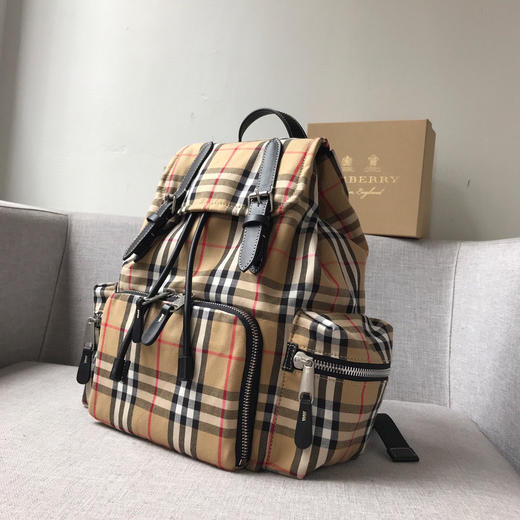 B家女士中格子双肩背包 7242 商品图1