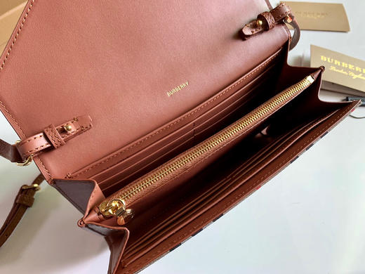 格纹拼皮革钱夹（含可拆式背带） 商品图4