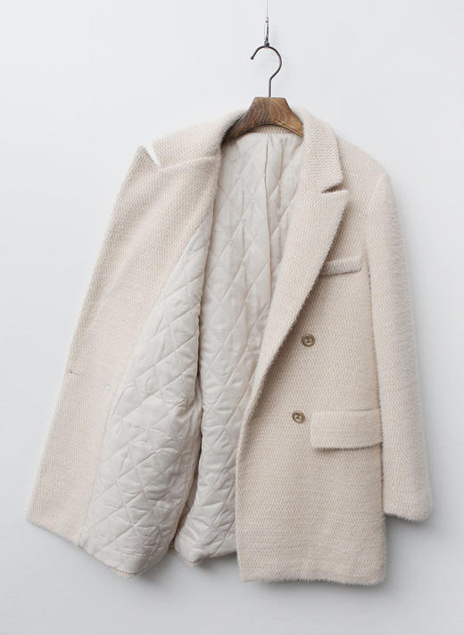 MORETHANBETTER    下雪的Qui缝金色花呢夹克JPY带授权招加盟代理 商品图2