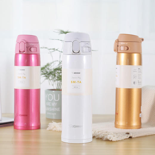 日本象印 真空不锈钢杯子男女士便携大容量弹盖水杯480ml SM-TA48 商品图1