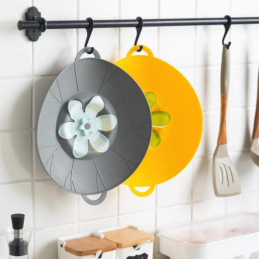 摩登主妇防溢锅盖硅胶多功能厨房家用煮粥砂锅防溢锅神器大号盖子 商品图2