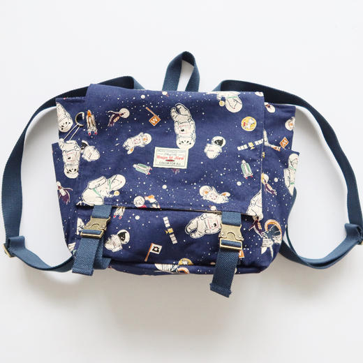 HUJI祤集Carton小盒子双肩包插画动物宇航员 商品图0