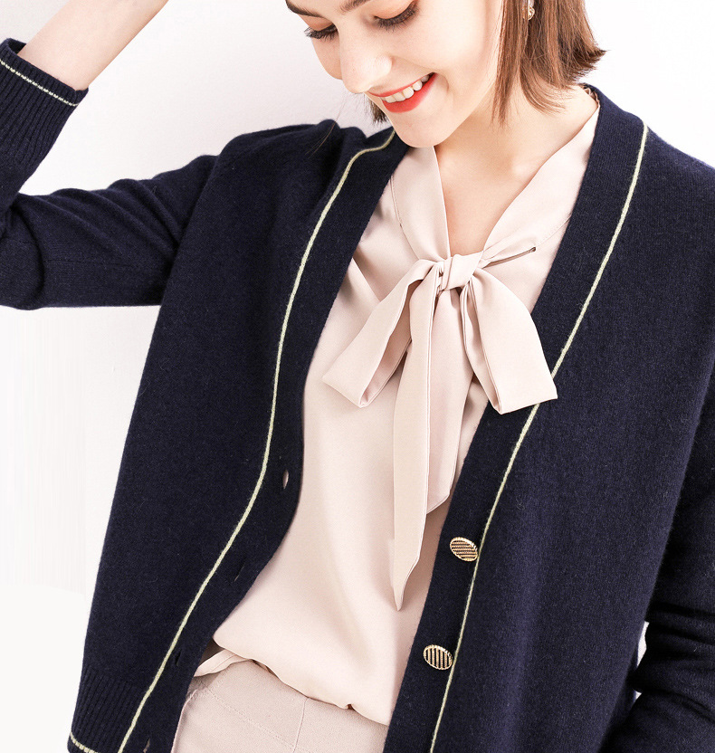 【小香风针织衫外套】慵懒风V领 宽松舒适 轻奢气质 多色多码