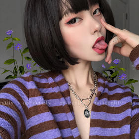 noidentity 十字架爱心圣母牌复古人像吊坠欧美项链百搭锁骨链