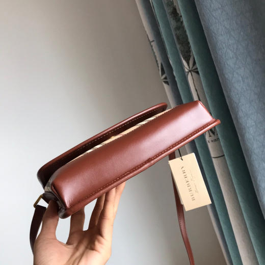 B家中古vintage系列新款小号邮差包-棕红 商品图4