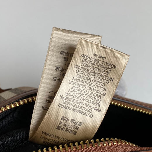 B家中古战马格子波士顿枕头包 商品图8