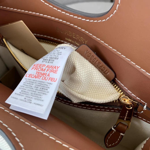 Burberr棕色pocket包log圆款 商品图7