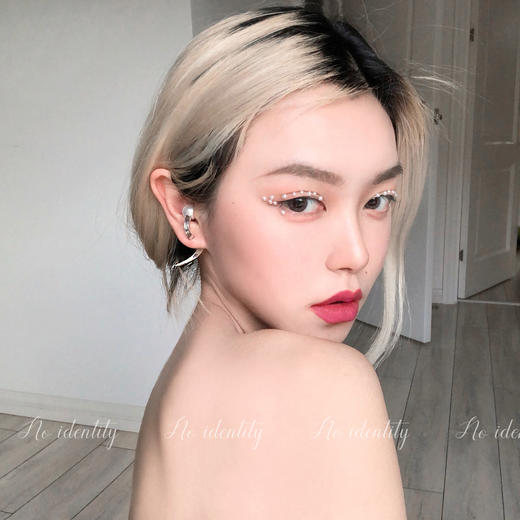 noidentity 极简小众设计感欧美走秀款ins冷淡风珍珠异型耳环耳钉 商品图0