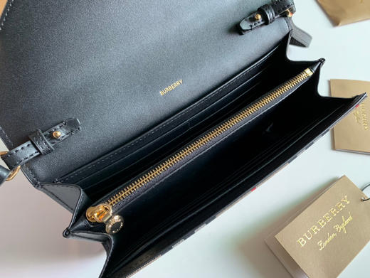 格纹拼皮革钱夹（含可拆式背带） 商品图8