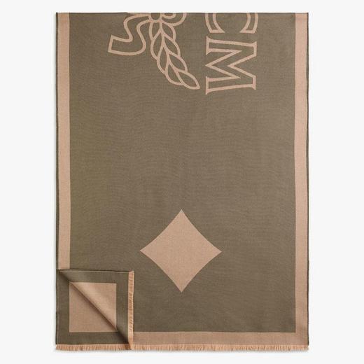 MCM 女士秋冬新品保暖经典Logo羊毛披肩围巾  MEFAAMM03-JH001 商品图4