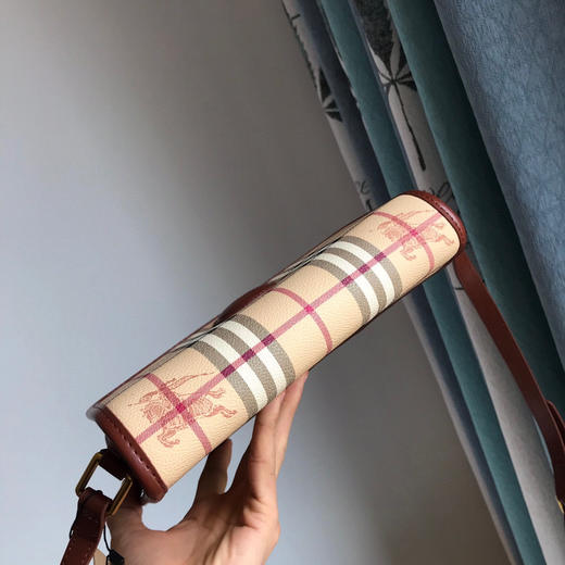 B家中古vintage系列新款小号邮差包-棕红 商品图5