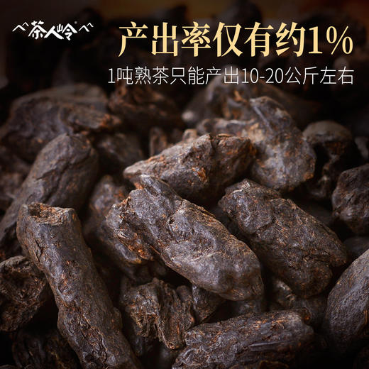 茶人岭 碎银子普洱茶熟茶茶化石 糯香普洱熟茶15克 商品图3