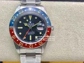 SN 劳力士 复古格林尼治型II系列腕表(可乐圈)（复古钉带-亚克力玻璃，2836机 40毫米）