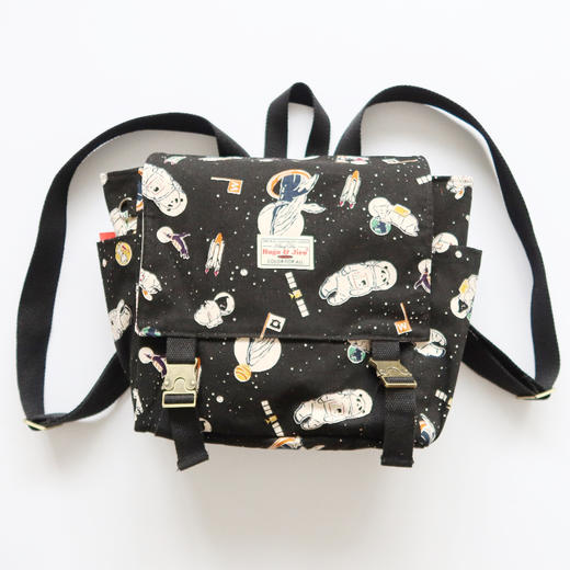 HUJI祤集Carton小盒子双肩包插画动物宇航员 商品图2