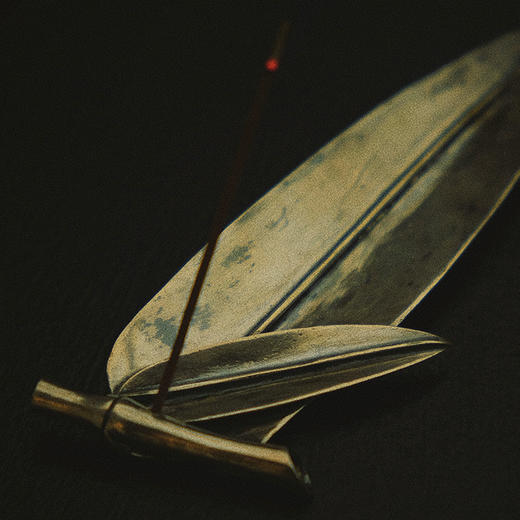 银制竹叶香插 商品图1