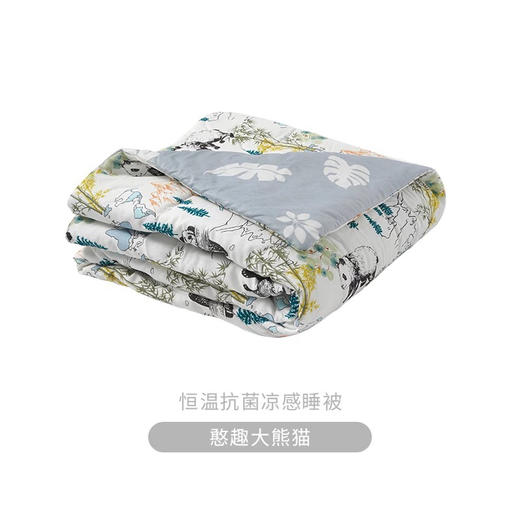 【QHXJ】i-baby 珍稀国宝系列 outlast恒温睡被 宝宝被子婴儿春夏盖毯薄款四季可用儿童毯子双面被 WWF联名款 商品图8