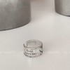 高级感天使小众设计手工刻字冷淡风开口ins潮复古可调节简约戒指 商品缩略图4