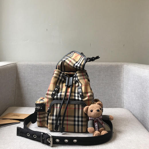 B家女士小号格子双肩背包 8773 商品图5