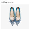 westory2020春季新品尖头璀璨钻饰细跟高跟鞋女W29AE50068 商品缩略图3