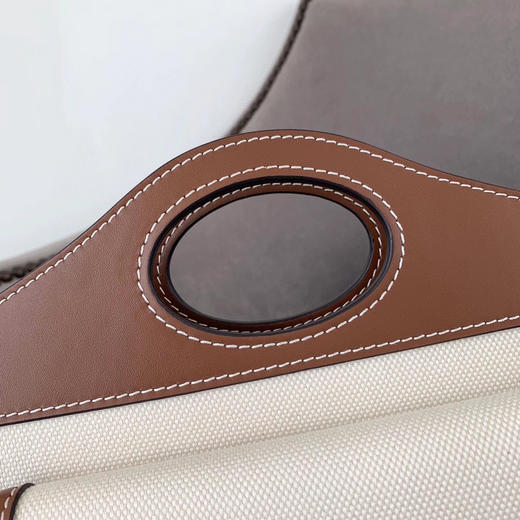 Burberr棕色pocket包log圆款 商品图5