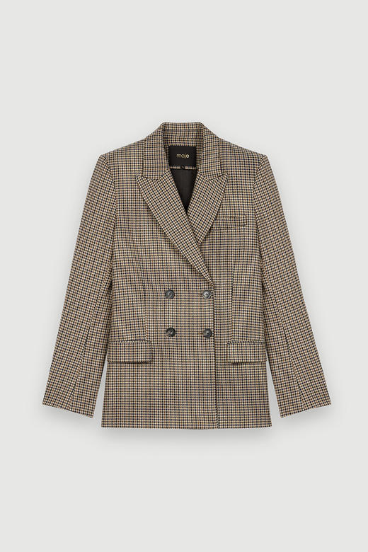 maje 格纹夹克JPY带授权招加盟代理 商品图3