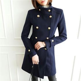 GUMZZI              金边缘双层大衣jkJPY带授权招加盟代理